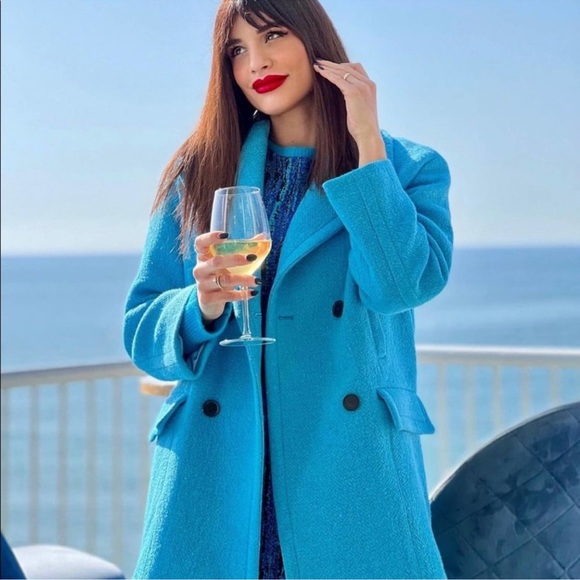 Zara OVERSIZED DOUBLE-BREASTED COAT - Picture 2 of 11